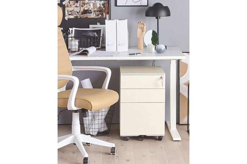 Kontorsskåp Cami Beige - Beige - Förvaring - Förvaringsmöbler - Byrå
