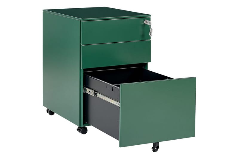 Kontorsskåp Cami Grön - Grön - Förvaring - Förvaringsmöbler - Byrå