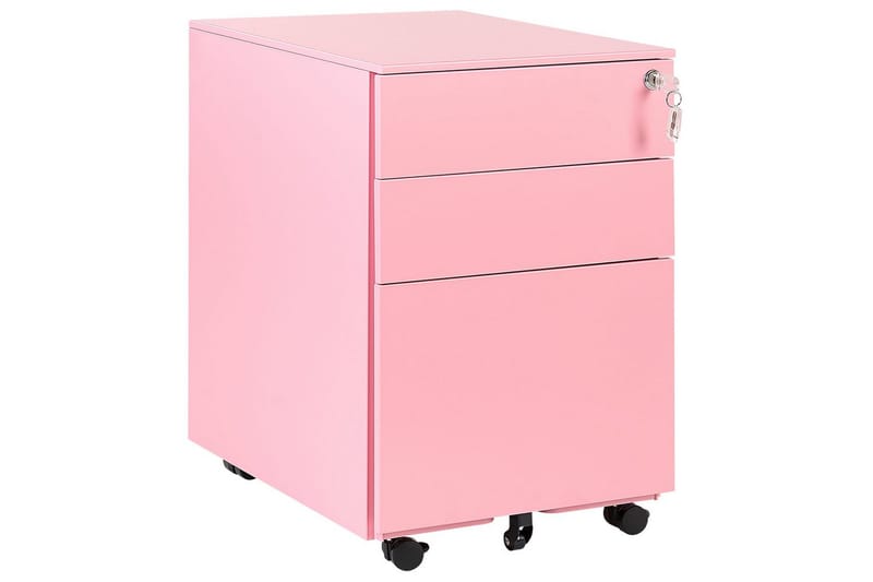 Kontorsskåp Cami Rosa - Rosa - Förvaring - Förvaringsmöbler - Byrå