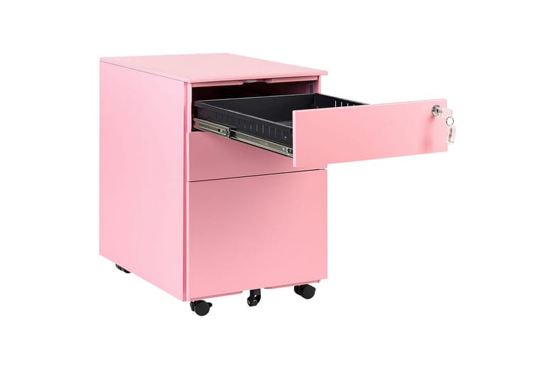 Kontorsskåp Cami Rosa - Rosa - Förvaring - Förvaringsmöbler - Byrå
