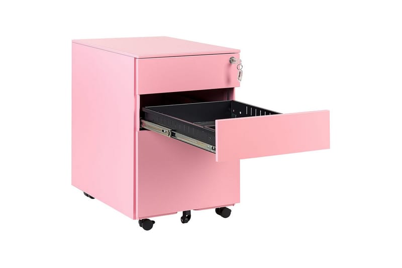 Kontorsskåp Cami Rosa - Rosa - Förvaring - Förvaringsmöbler - Byrå
