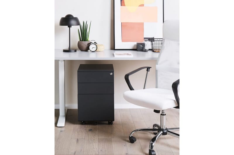 Kontorsskåp Cami Svart - Svart - Förvaring - Kontorsförvaring - Hurtsar