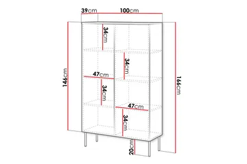 Laholm Byrå 100 cm - Vit - Förvaring - Förvaringsmöbler - Byrå