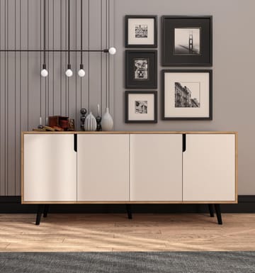 Latinara Konsolbord 180 cm - Sapphire Oak, Vit - Förvaring - Förvaringsmöbler - Skänkar & sideboards