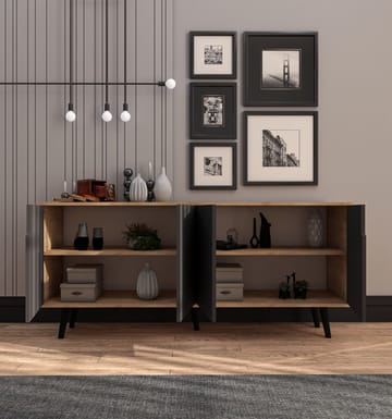 Latinara Konsolbord 180 cm - Sapphire Oak/Antracit - Förvaring - Förvaringsmöbler - Skänkar & sideboards