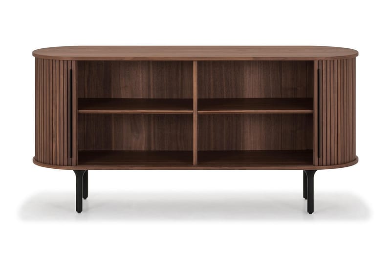 LENOIR Sideboard 150x45 cm Massiv Valnöt Brun - Skänkar & sideboards