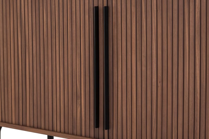 LENOIR Sideboard 150x45 cm Massiv Valnöt Brun - Skänkar & sideboards