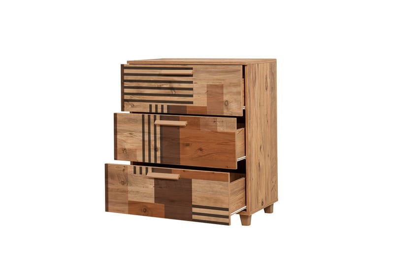 Leva Byrå 80x95 cm Brun - Hanah Home - Förvaring - Förvaringsmöbler - Byrå