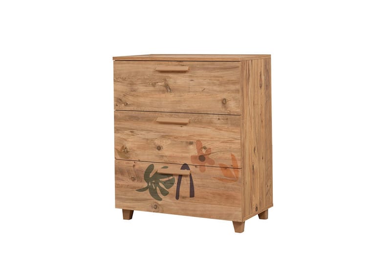 Leva Byrå 80x95 cm Brun - Hanah Home - Förvaring - Förvaringsmöbler - Byrå