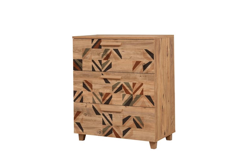 Leva Byrå 80x95 cm Brun - Hanah Home - Förvaring - Förvaringsmöbler - Byrå