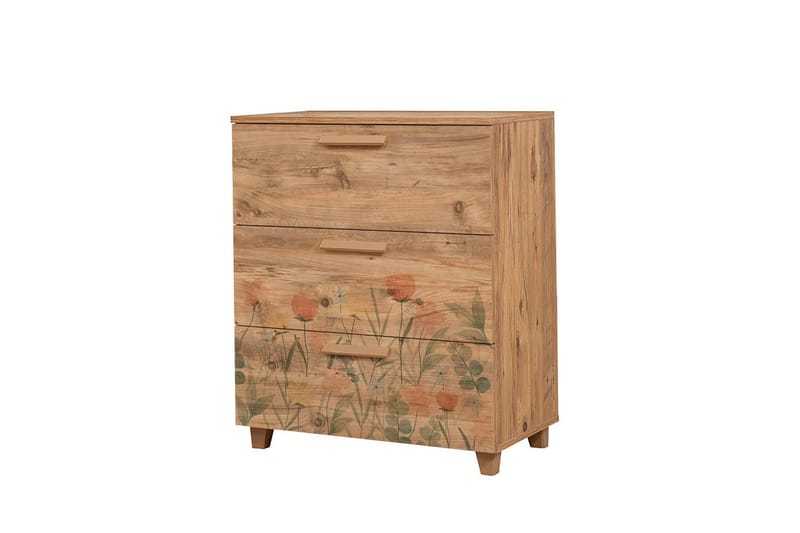 Leva Byrå 80x95 cm Brun - Hanah Home - Förvaring - Förvaringsmöbler - Byrå