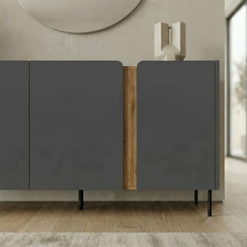 Lomar Konsol 150x82,9x40,5 cm - Antracit/Naturlig ek svart - Förvaring - Förvaringsmöbler - Skänkar & sideboards