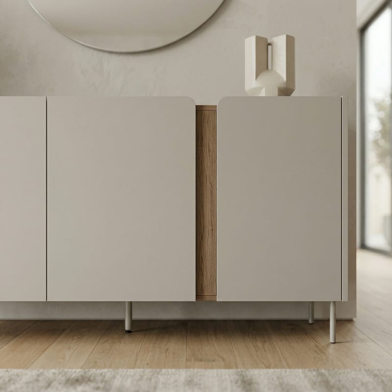 Lomar Konsol 150x82,9x40,5 cm - santsten naturlig ek - Förvaring - Förvaringsmöbler - Skänkar & sideboards