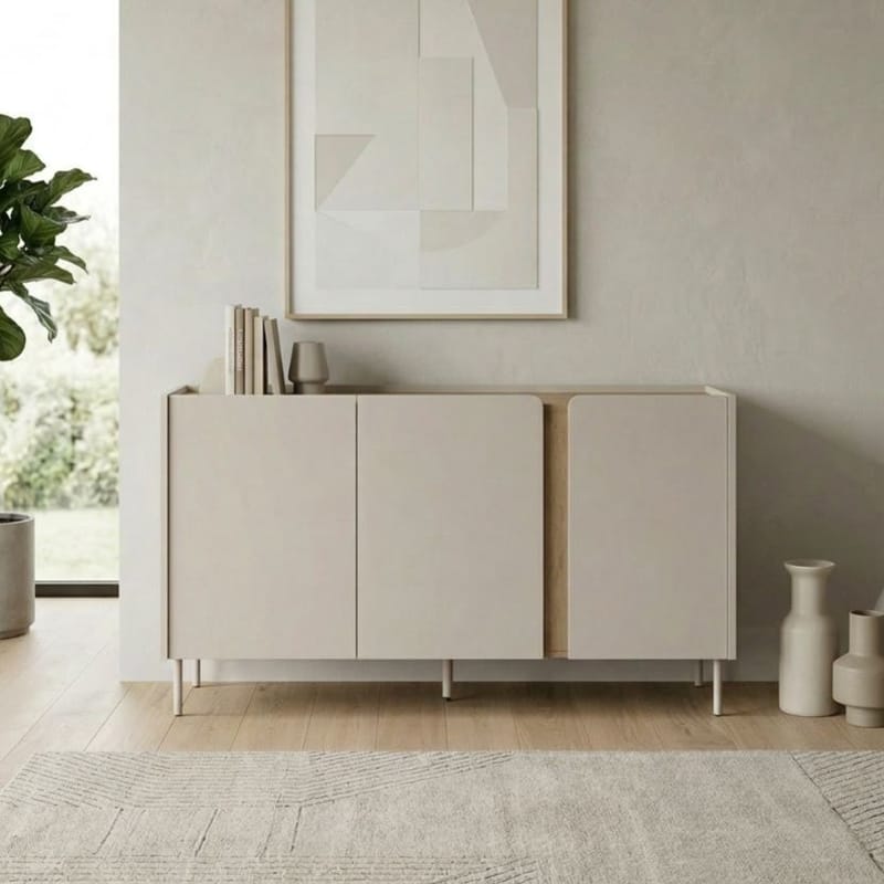 Lomar Konsol 150x82,9x40,5 cm - santsten naturlig ek - Förvaring - Förvaringsmöbler - Skänkar & sideboards
