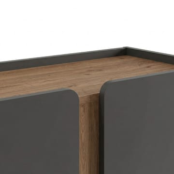 Lomar Sideboard 90x120,4x40,5 cm - Antracit/Naturlig ek/Svart - Förvaring - Förvaringsmöbler - Skänkar & sideboards