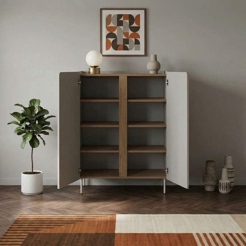 Lomar Sideboard 90x120,4x40,5 cm - Santstone, naturfärgad ek - Förvaring - Förvaringsmöbler - Skänkar & sideboards