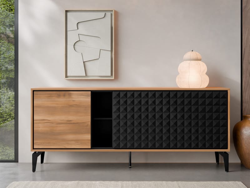 Lorvenn Skänk 190x40 cm - Brun/Svart - Förvaring - Förvaringsmöbler - Skänkar & sideboards
