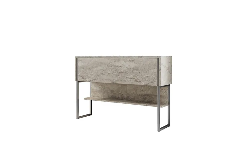 Luxe Byrå 120 cm, Beige/Silver