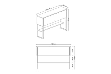 Luxe Byrå 120 cm - Guld/Antracit - Förvaring - Förvaringsmöbler - Byrå