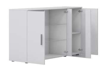 Lyrosen Skänk 120 cm i Trä med Glasdörr - Beige - Förvaring - Förvaringsmöbler - Skänkar & sideboards