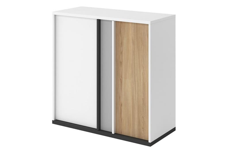 Metropolitan Highboard - Brun/Vit/Ljusgrå/Svart - Förvaring - Förvaringsmöbler - Byrå