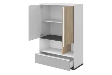 Metropolitan Highboard - Brun/Vit/Ljusgrå/Svart - Förvaring - Förvaringsmöbler - Byrå