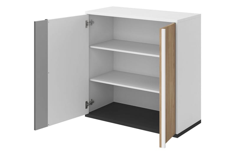 Metropolitan Highboard - Brun/Vit/Ljusgrå/Svart - Förvaring - Förvaringsmöbler - Byrå