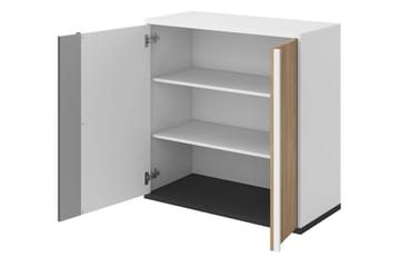 Metropolitan Highboard - Brun/Vit/Ljusgrå/Svart - Förvaring - Förvaringsmöbler - Byrå