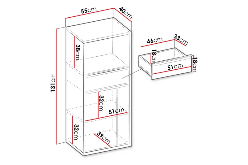 Metropolitan Highboard - Grå - Förvaring - Förvaringsmöbler - Byrå