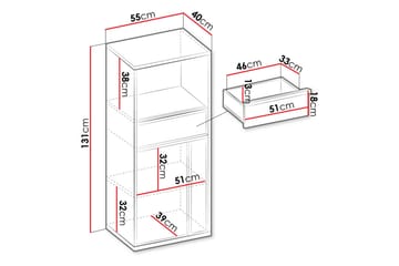 Metropolitan Highboard - Grå - Förvaring - Förvaringsmöbler - Byrå