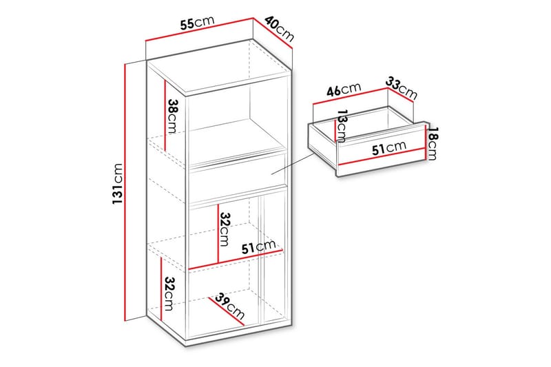 Metropolitan Highboard - Grå - Förvaring - Förvaringsmöbler - Byrå