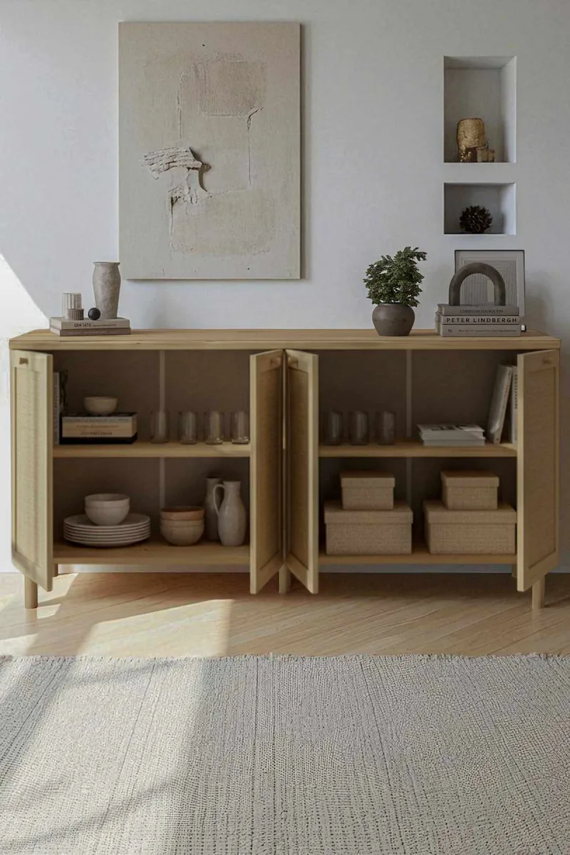 Meyloren Sideboard 160 cm - Beige - Förvaring - Förvaringsmöbler - Skänkar & sideboards