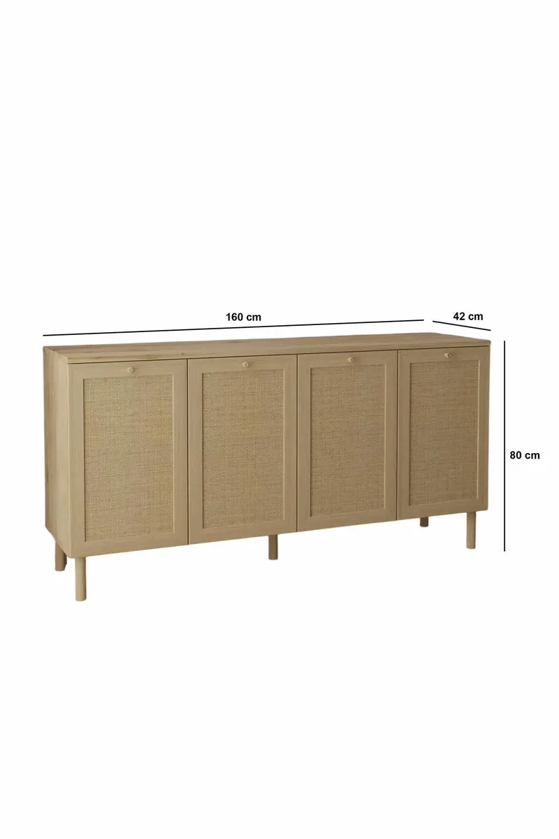 Meyloren Sideboard 160 cm - Beige - Förvaring - Förvaringsmöbler - Skänkar & sideboards