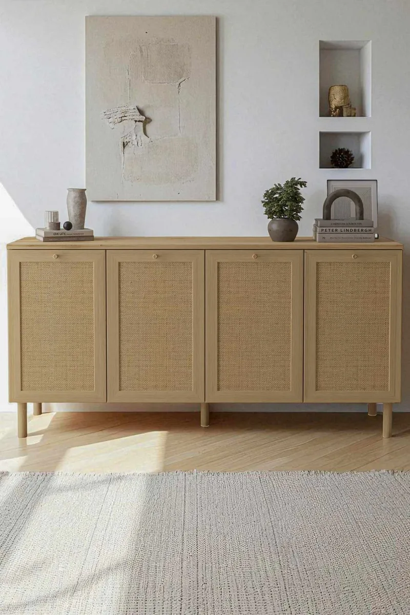 Meyloren Sideboard 160 cm - Beige - Förvaring - Förvaringsmöbler - Skänkar & sideboards