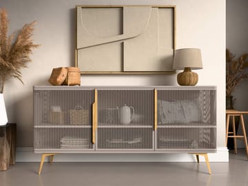 Mireva Skänk 180 cm - beige/guld - Förvaring - Förvaringsmöbler - Skänkar & sideboards