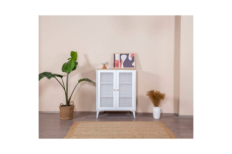 Mjudi Skänk 90x41 cm - Natur/Vit - Förvaring - Förvaringsmöbler - Skänkar & sideboards
