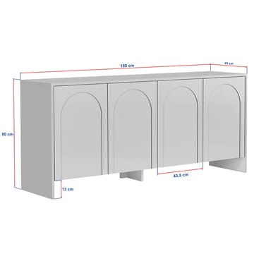 Nelora Konsolbord 180 cm - Atlas brun - Förvaring - Förvaringsmöbler - Skänkar & sideboards