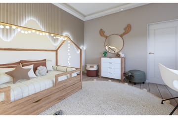 Nordhs Byrå 90 cm - Ljusbrun/Vit - Förvaring - Förvaringsmöbler - Byrå