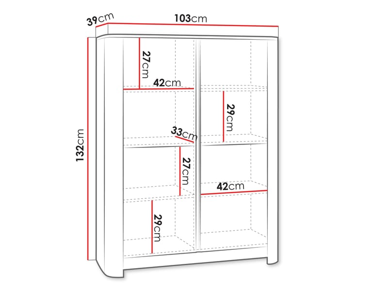 Norrhassel Skänk 103 cm - brun - Förvaring - Förvaringsmöbler - Byrå