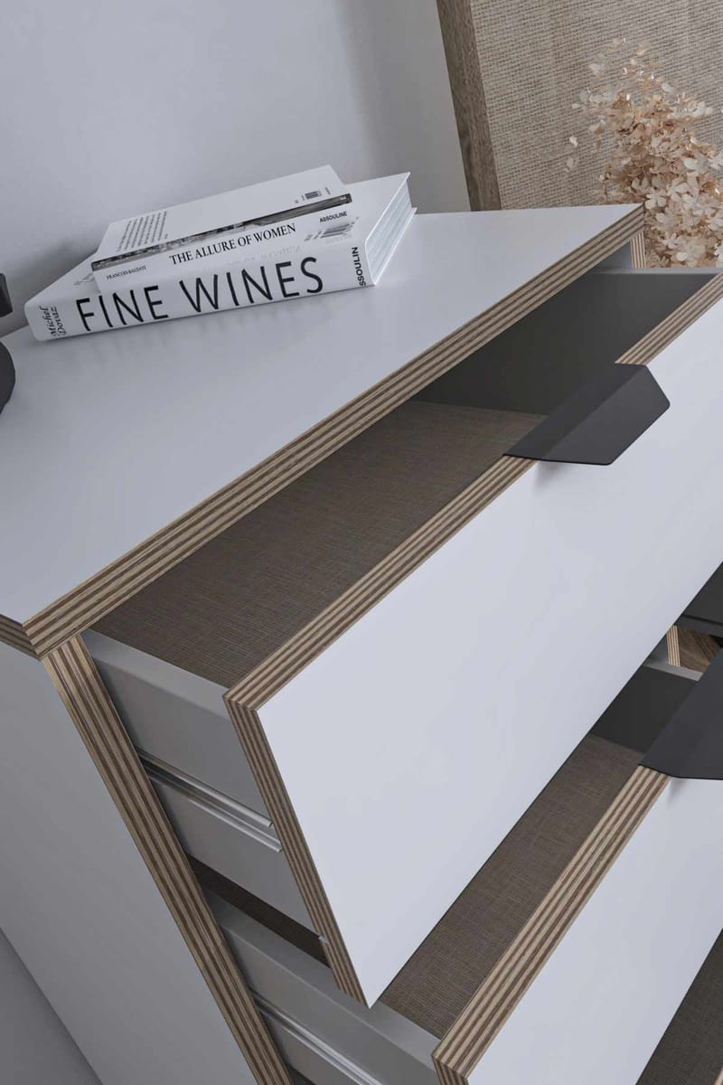 Olyros Byrå 105 cm - Vit - Förvaring - Förvaringsmöbler - Byrå