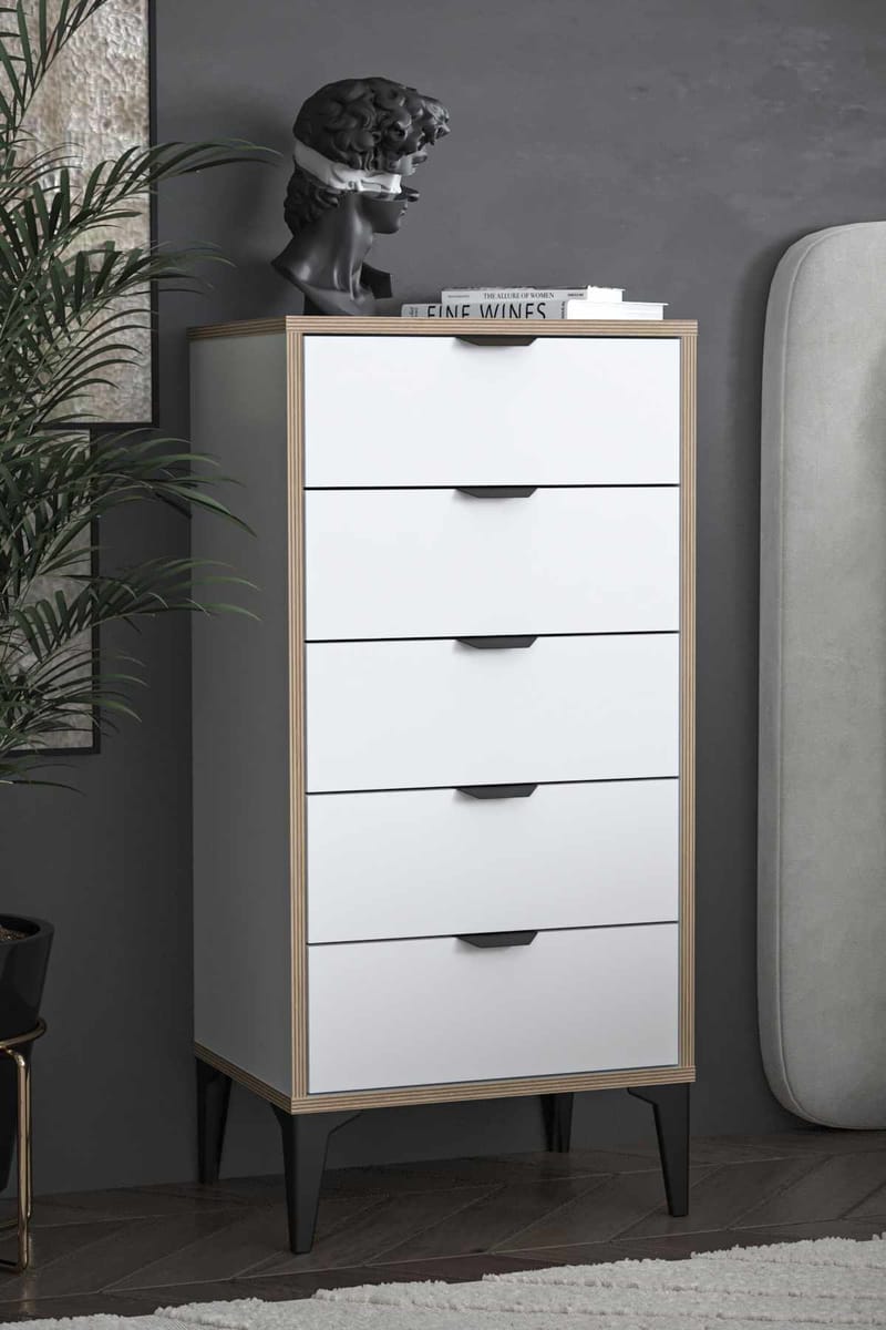 Olyros Byrå 105 cm - Vit - Förvaring - Förvaringsmöbler - Byrå