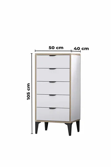 Olyros Byrå 105 cm - Vit - Förvaring - Förvaringsmöbler - Byrå