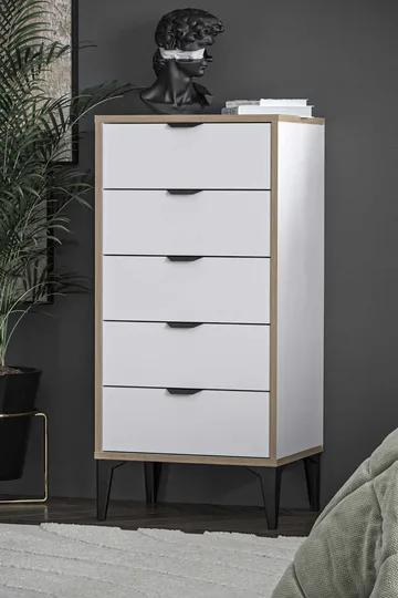Olyros Byrå 105 cm - Vit - Förvaring - Förvaringsmöbler - Byrå
