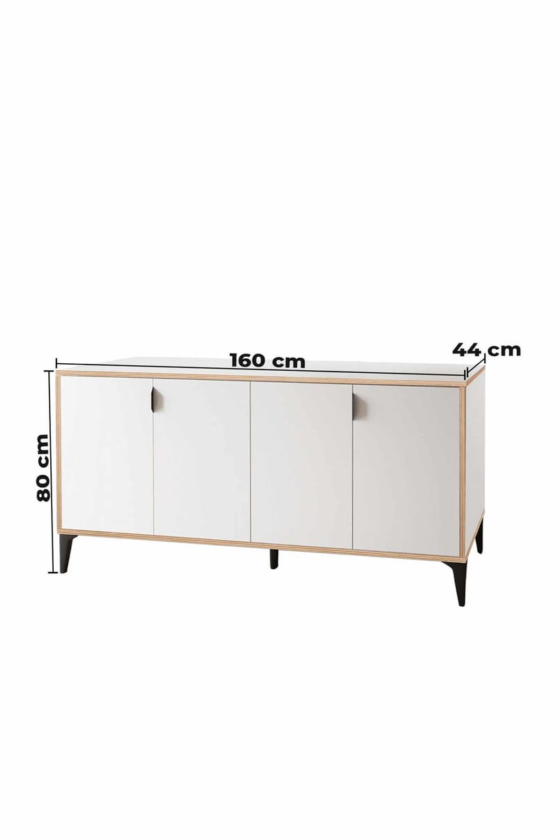 Olyros Sideboard 160 cm - Vit - Förvaring - Förvaringsmöbler - Skänkar & sideboards