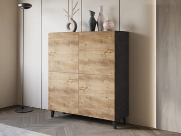 Orvik Skänk 120 cm - grå, brun - Förvaring - Förvaringsmöbler - Byrå