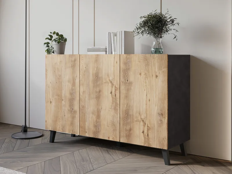 Orvik Skänk 120 cm - grå, brun - Förvaring - Förvaringsmöbler - Skänkar & sideboards