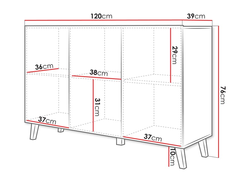 Orvik Skänk 120 cm - svart - Förvaring - Förvaringsmöbler - Skänkar & sideboards