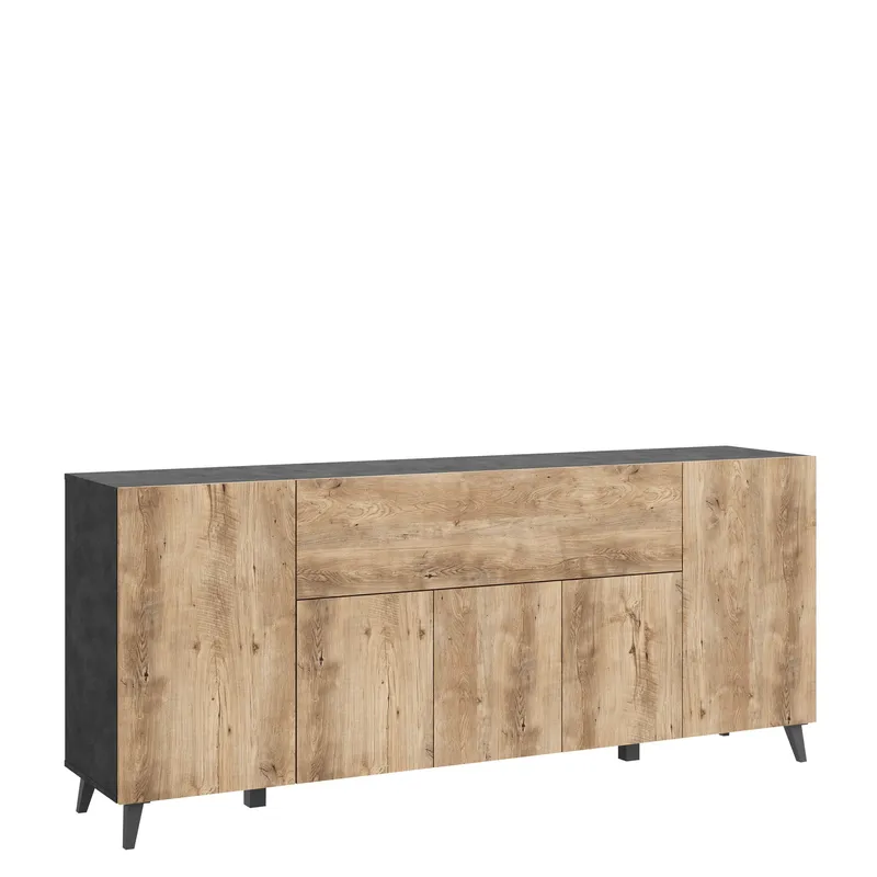 Orvik Skänk 180 cm, grå, brun