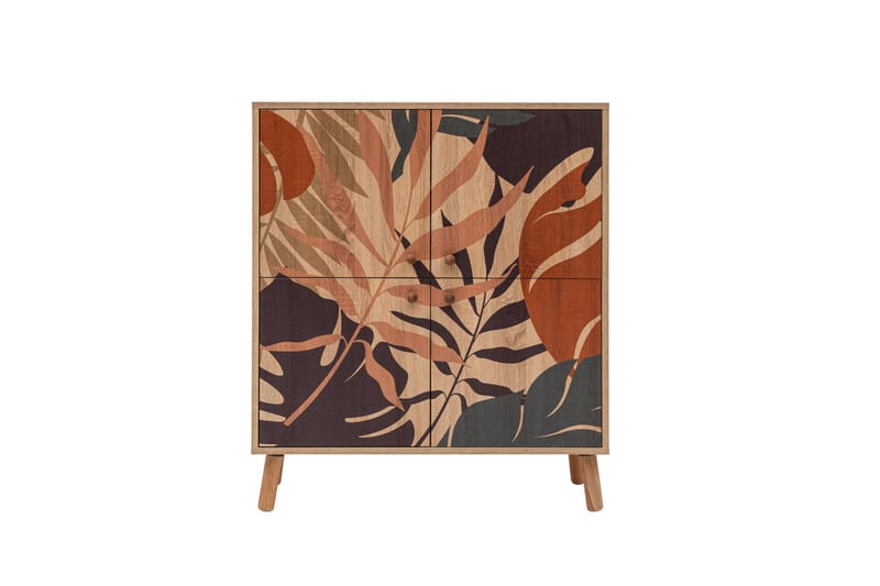 PALM Highboard 95x111 cm Brun/Svart - Förvaring - Förvaringsmöbler - Byrå