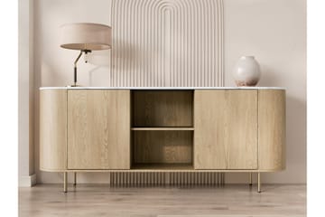 Pantego Skänk 184x40 cm i Trä med Metallben - Brun - Förvaring - Förvaringsmöbler - Skänkar & sideboards
